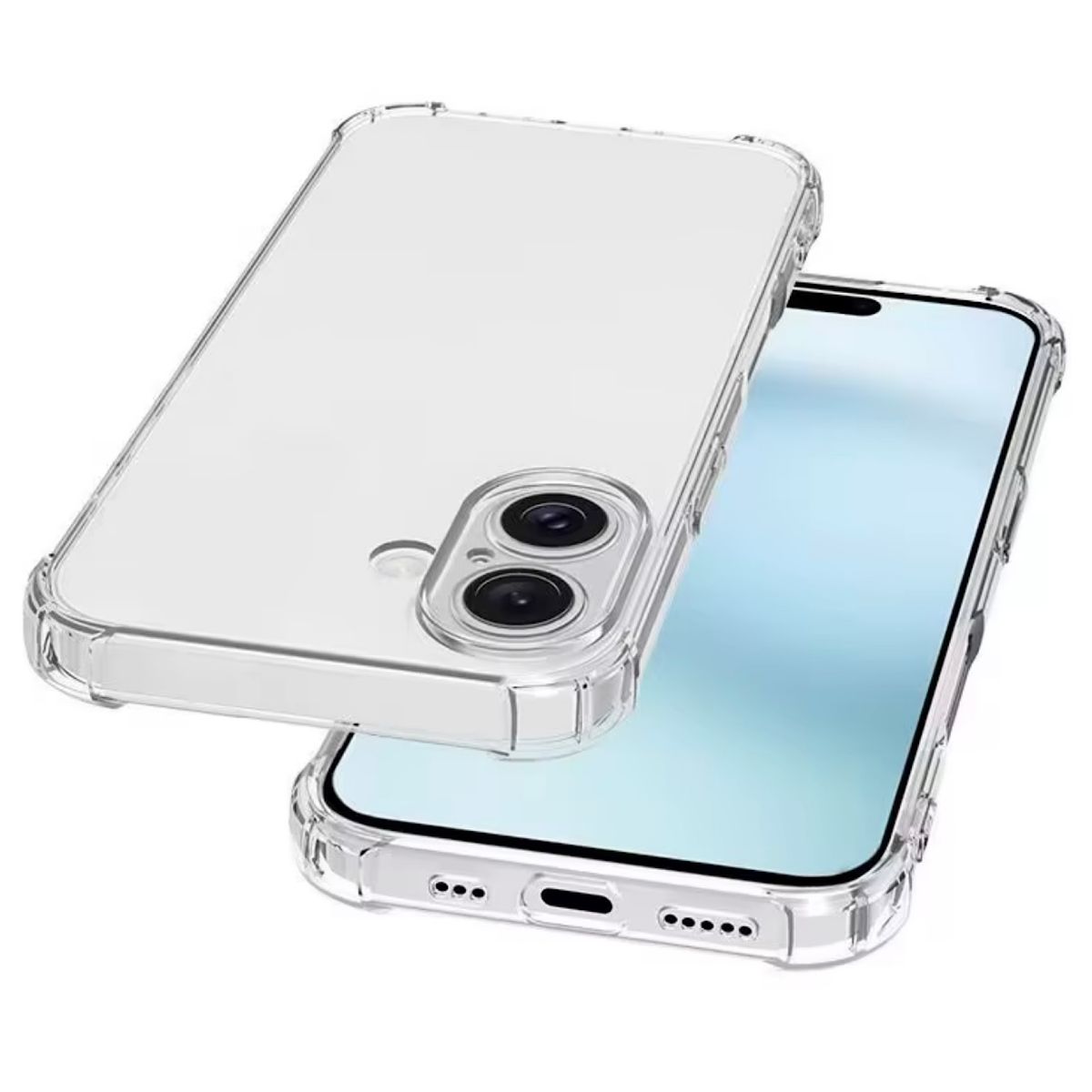 GENERICO - Carcasa Transparente Reforzada Para iPhone 17 Normal