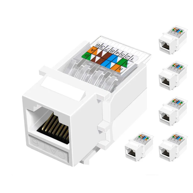 KUANGYE - 6x Módulo Rj45 Hembra Categoria 6 Modulo