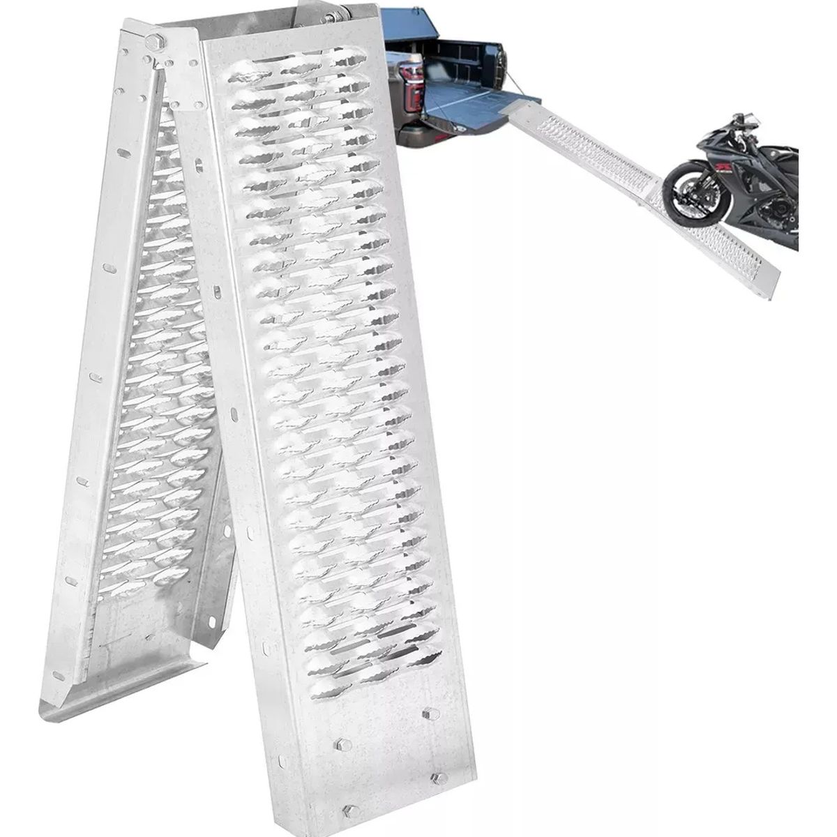 GENERICO - Rampa De Plegable Para Motos - Quads - Buggies