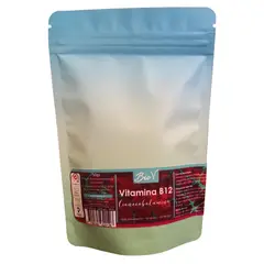 BIOV - Vitamina B12 Cianocobalamina Pura en Polvo 50g Alta Potencia Bio V