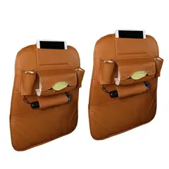 WELDMON - Paquete de 2 Organizador Auto Asiento De Cuero