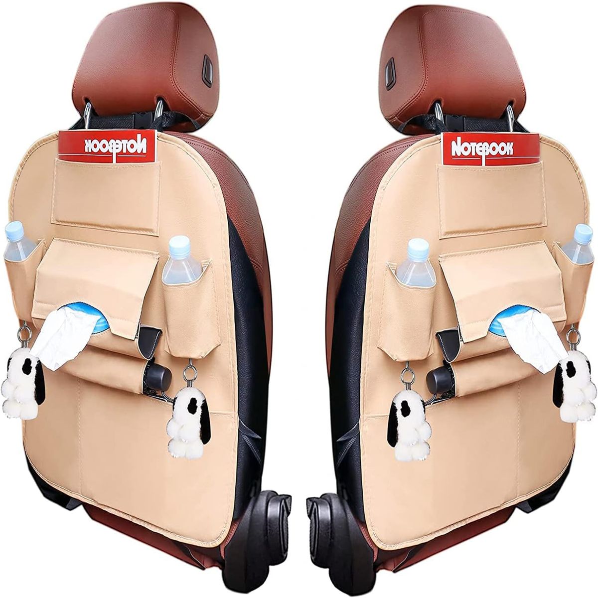 WELDMON - Paquete de 2 Organizador Auto Asiento De Cuero