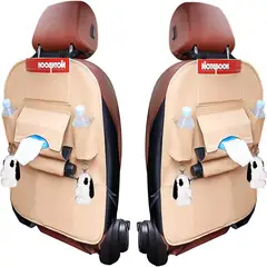 WELDMON - Paquete de 2 Organizador Auto Asiento De Cuero
