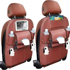 WELDMON - Paquete de 2 Organizador Auto Asiento De Cuero