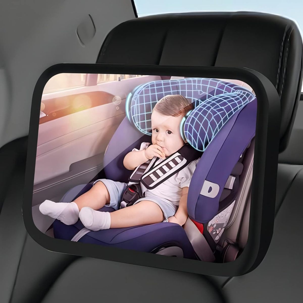 WELDMON - Espejo de Seguridad Bebé Retrovisor en el Coche