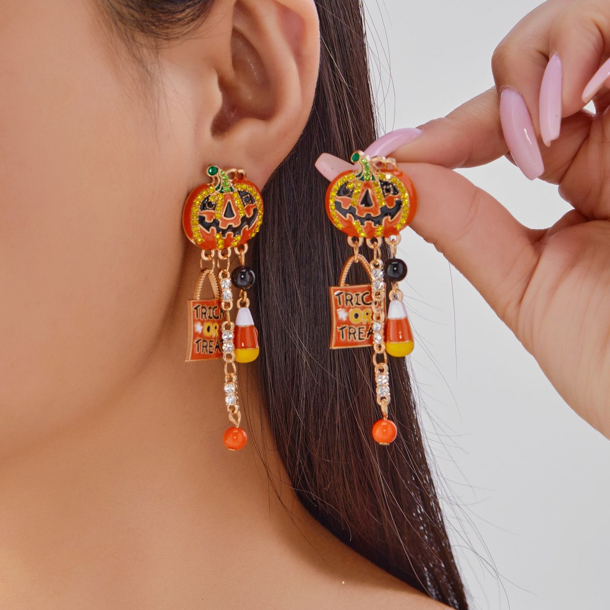 TIOZONEY - Aretes de Halloween Mujer