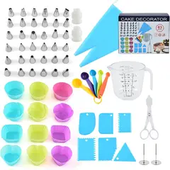 WELDMON - Set De Decoración De Tortas Y Reposteria 63 Piezas