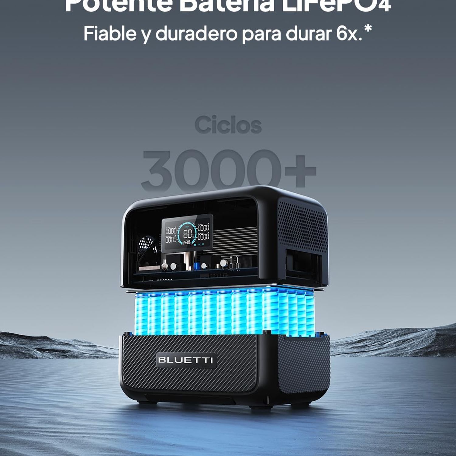 BLUETTI AC70 Generador Solar 1000W 768Wh , Estación De Energía