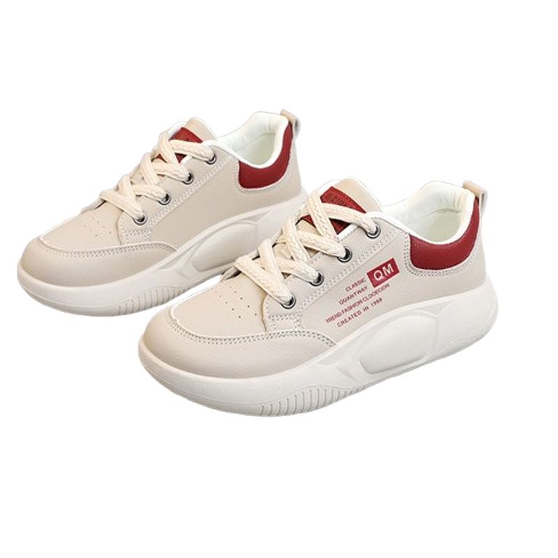 DANWEILE Zapatillas deportivas de suela gruesa de moda para mujer