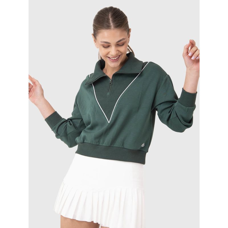 BSOUL - Poleron Mujer Court Verde BSOUL