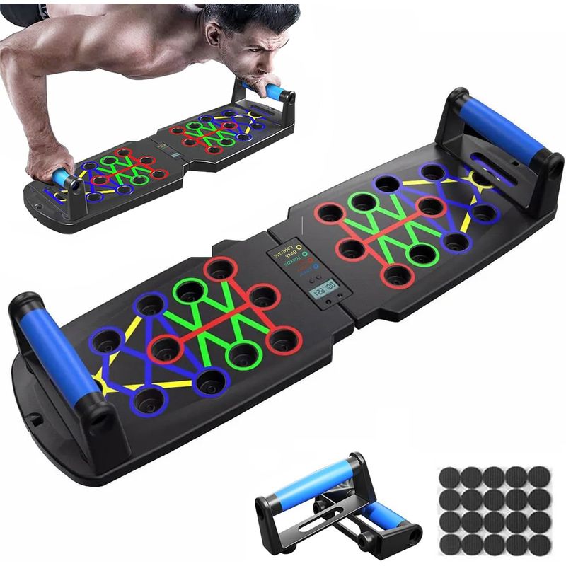 KUANGYE - Tabla Para Flexiones Con Contador Y Tiempo Multifuncional