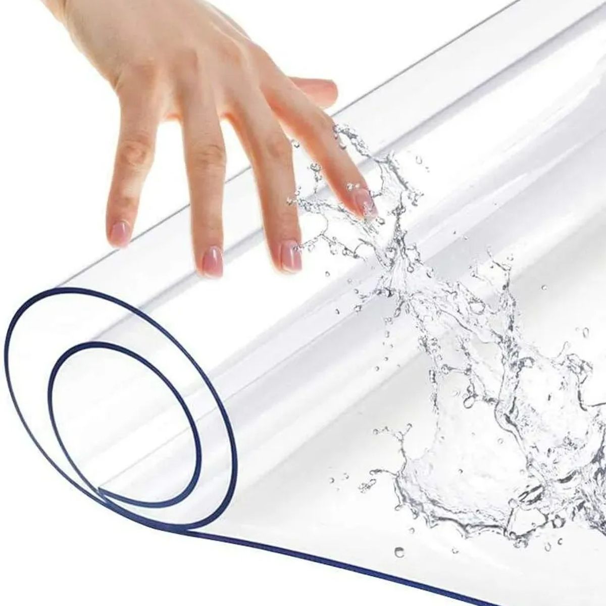 KUANGYE - Mantel De Protector De Pvc Transparente 130x70cm