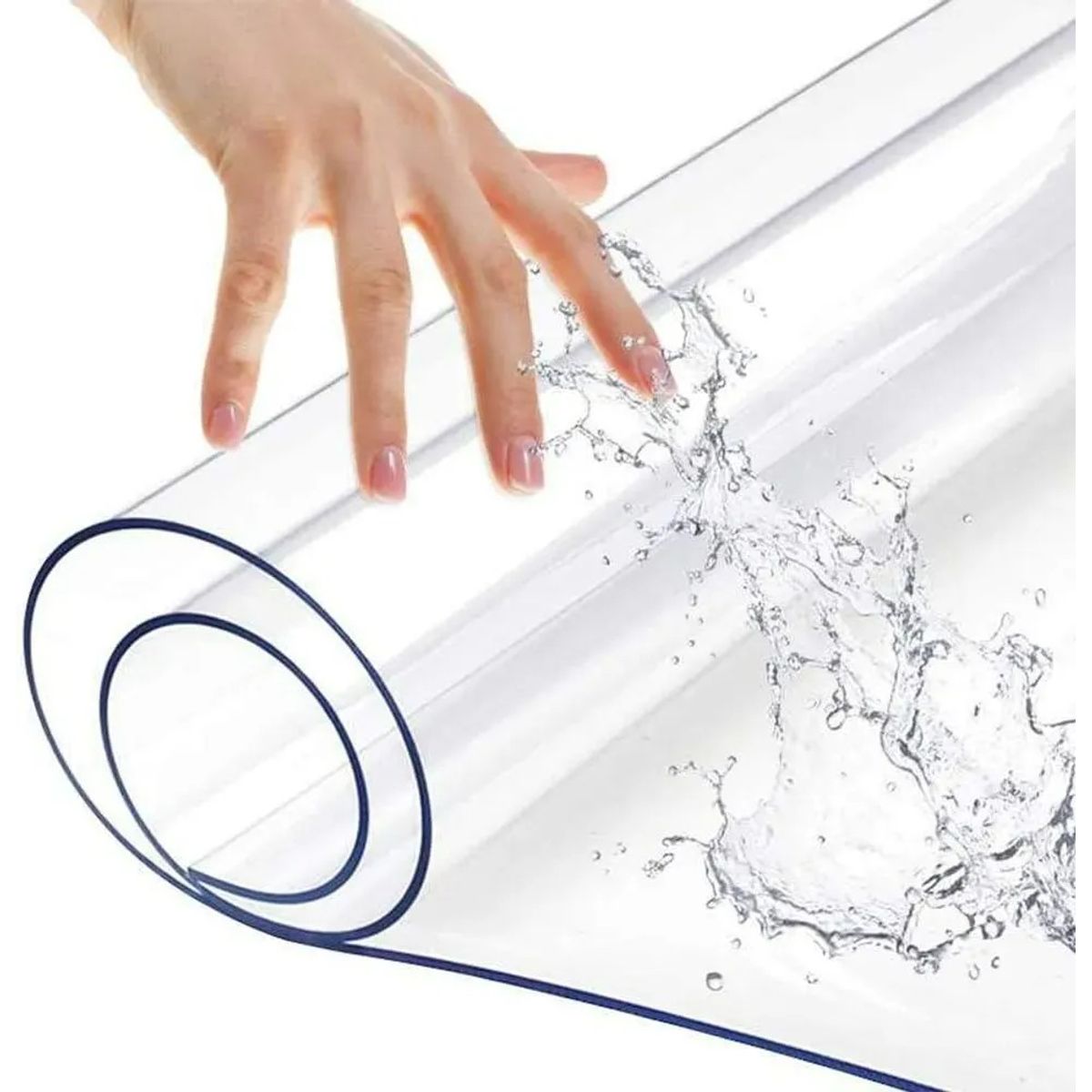 KUANGYE - Mantel De Protector De Pvc Transparente 130x70cm