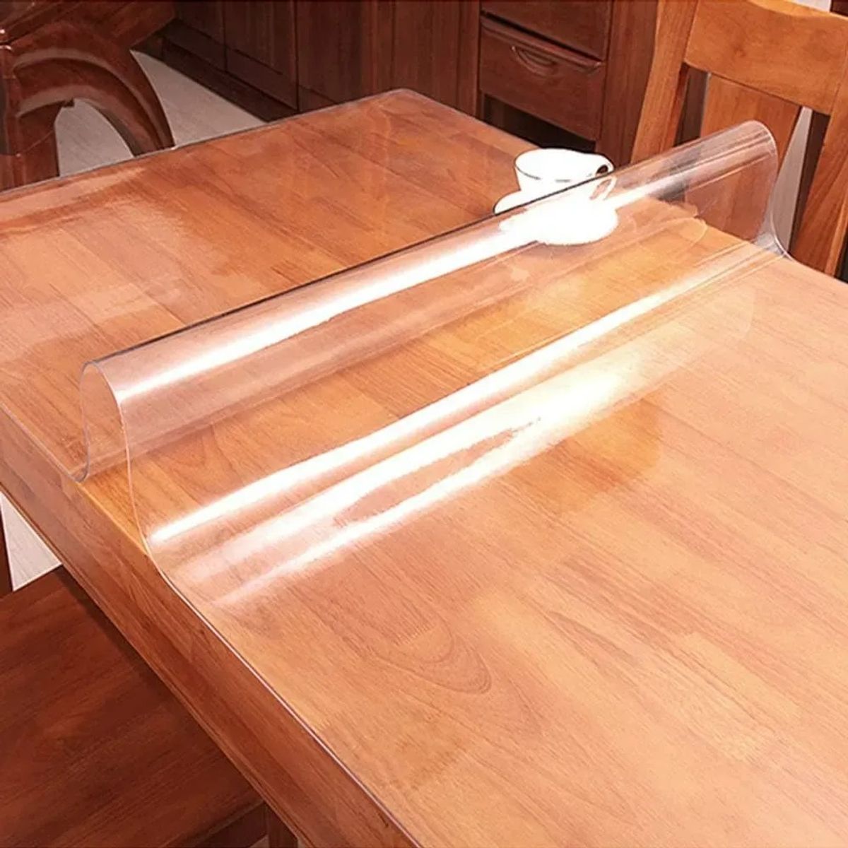 KUANGYE - Mantel De Protector De Pvc Transparente 130x70cm