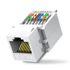 KUANGYE - 6x Módulo Rj45 Hembra Categoria 6 Modulo Factura