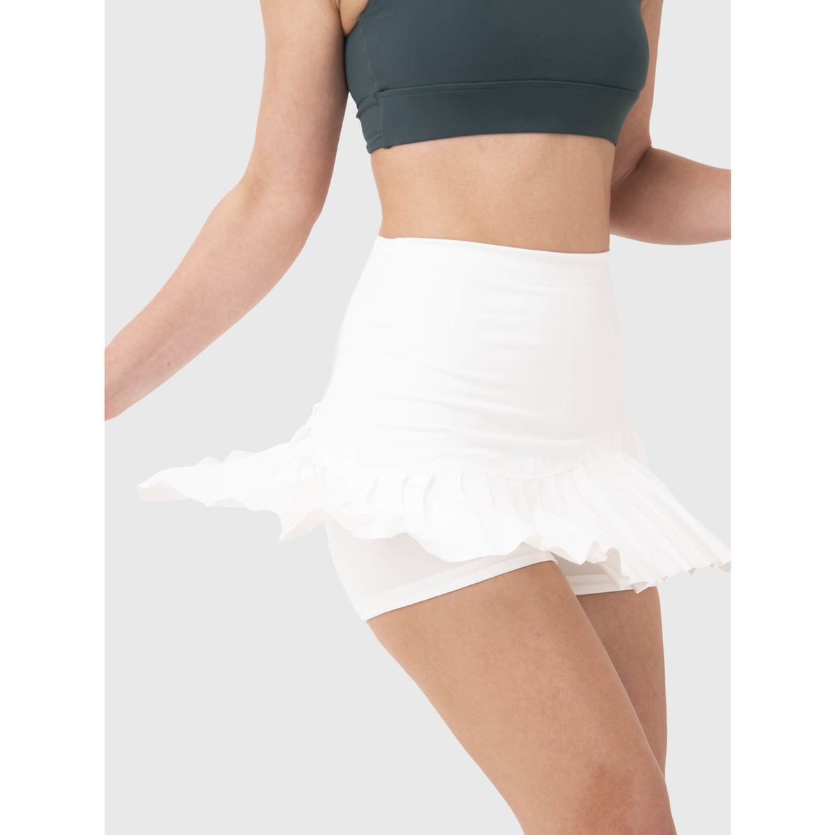 BSOUL - Falda Mujer Plisada Blanca BSOUL