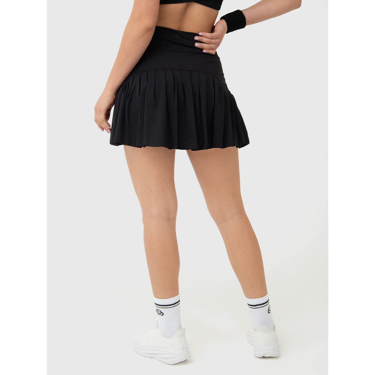 BSOUL - Falda Mujer Plisada Negra BSOUL