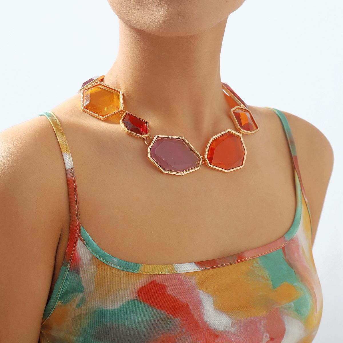 TIOZONEY - 3pcs Collar Mujer -Multicolor