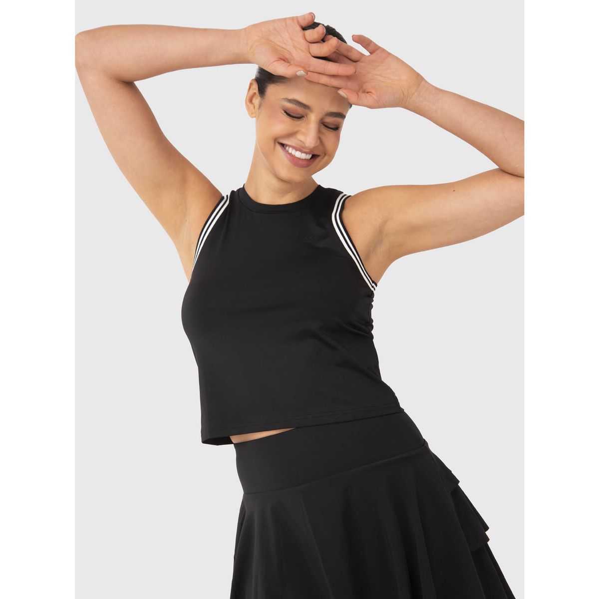 BSOUL - Polera Mujer Ribbed Negra BSOUL