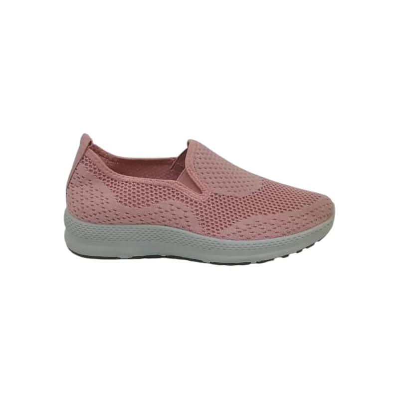 HERIEL - Zapatilla Rosa Textil Mujer