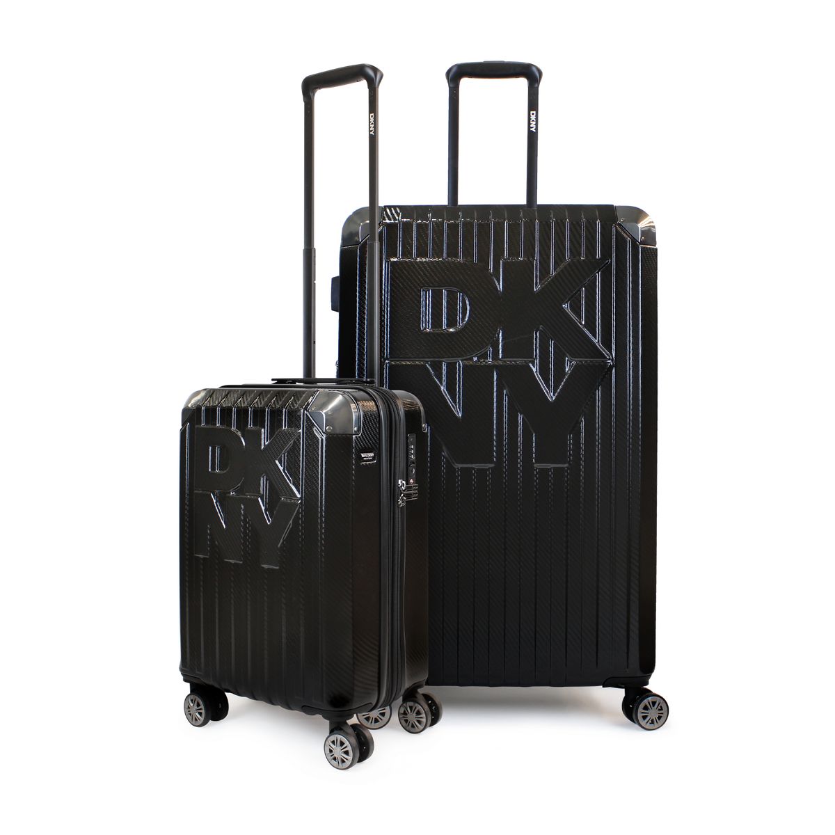 DKNY - Pack 2 Maletas Donna Karan Glow S 10kg + L 23kg negra DKNY