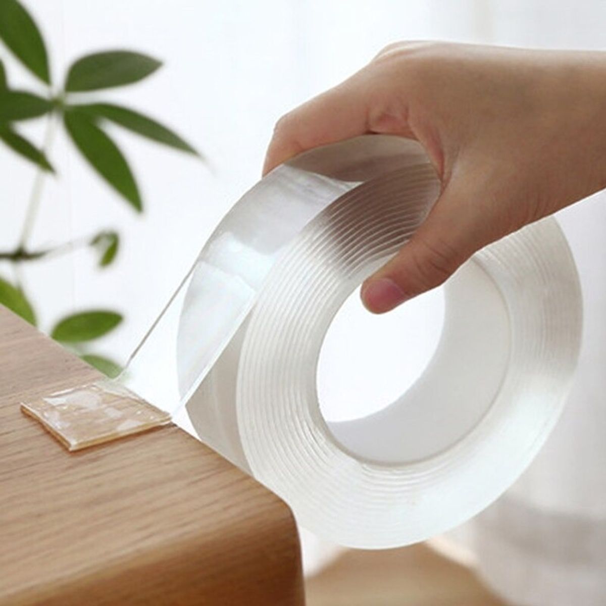 Cinta Adhesiva Mágica Transparente Doble Faz Multiusos, marca GENERICO - Foto 2