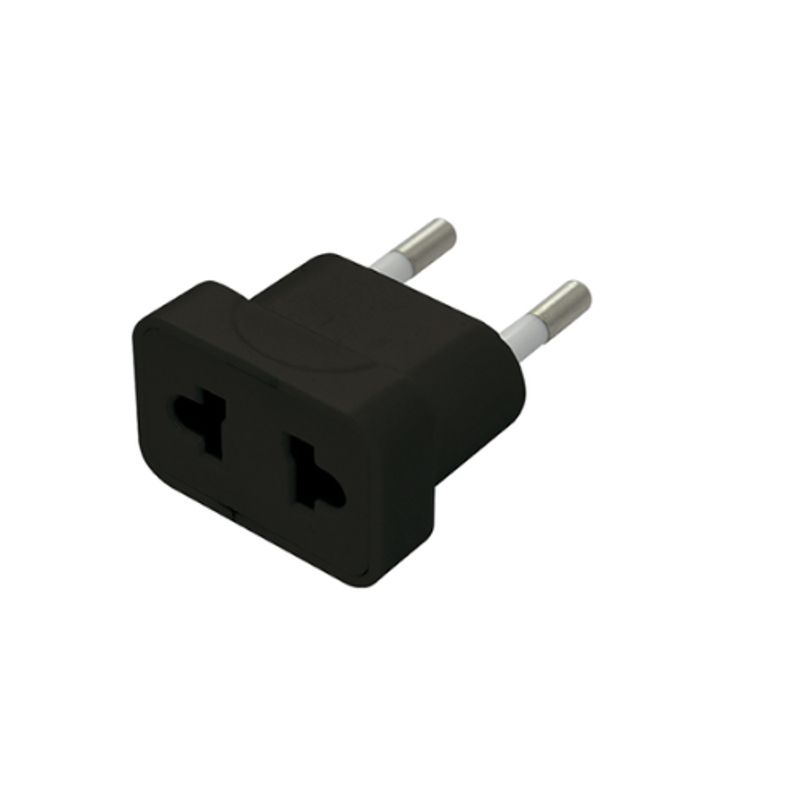 LEXO - Adaptador Americano 10a 2p Negro