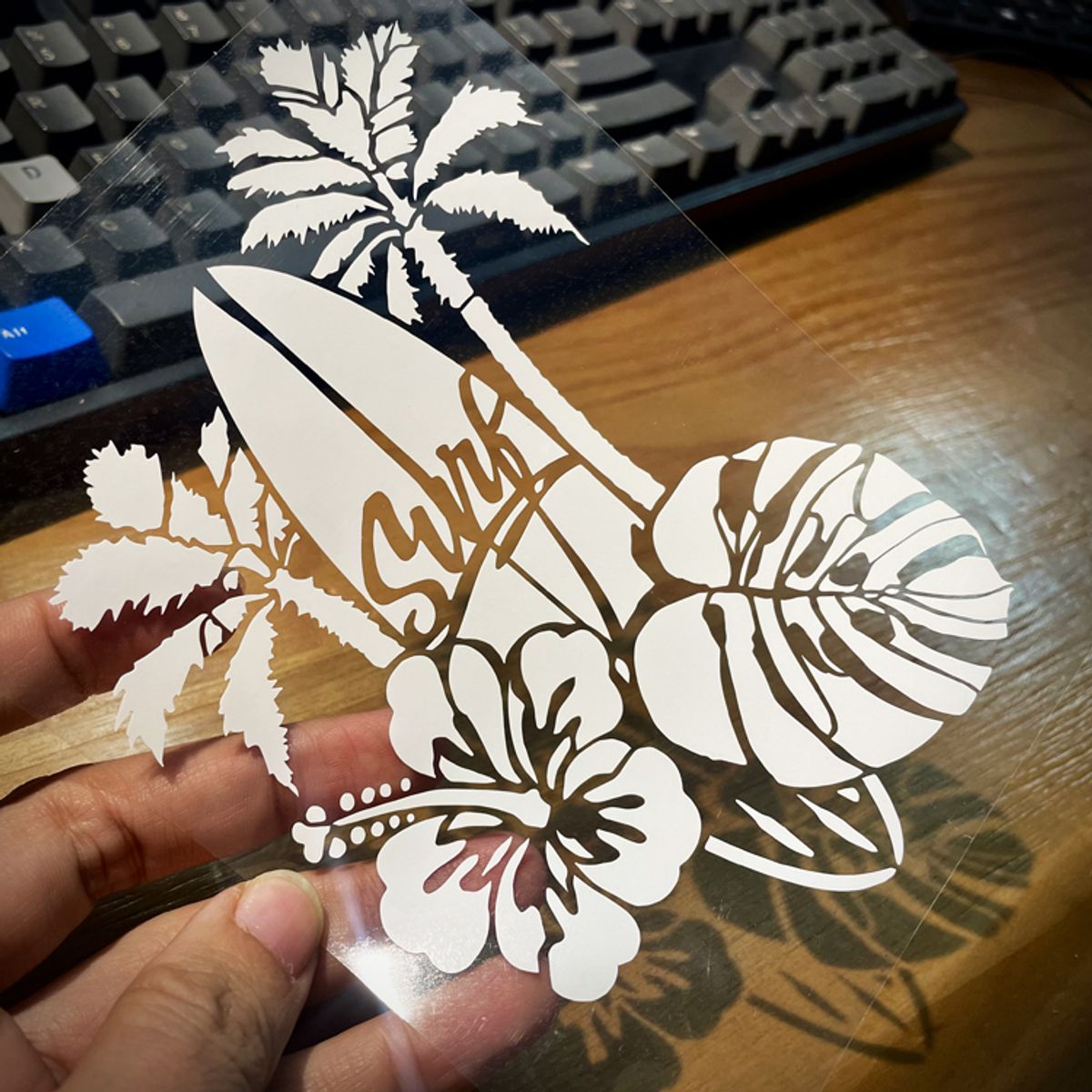 GENERICO - Vinilo adhesivo playero para que lo lleves en tu Auto