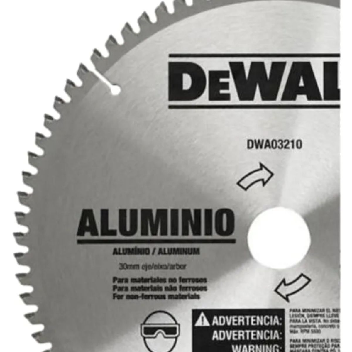 DEWALT - Disco De Sierra Circular 10 80 dientes Dewalt Dwa03210 Color Plateado