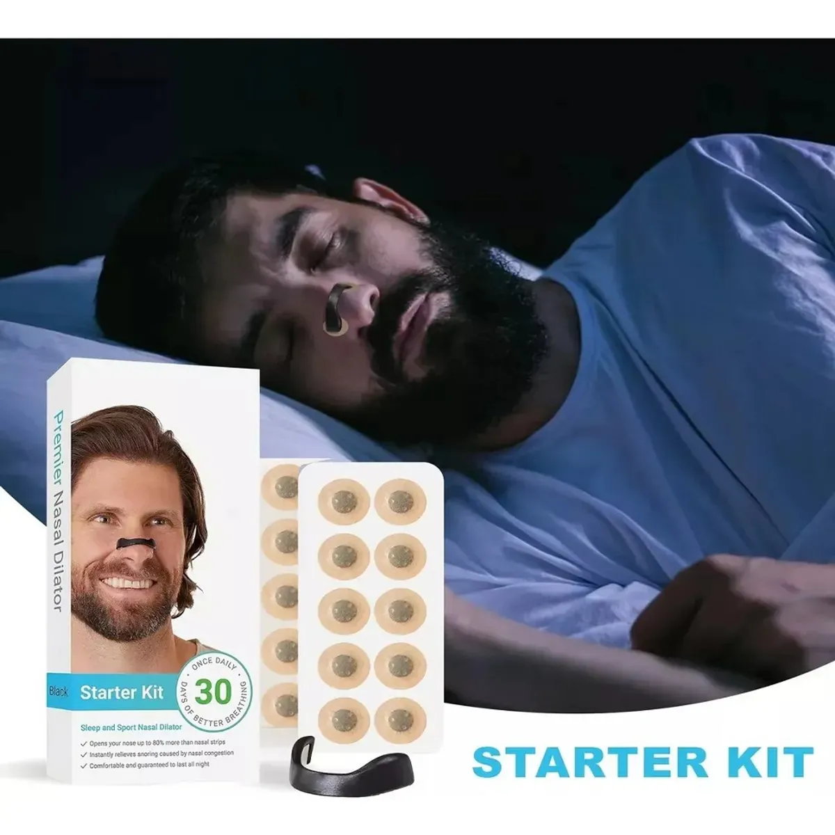 MUNDO MAGIA - Dilatador Nasal Magnético Tabique Antironquidos 30pares