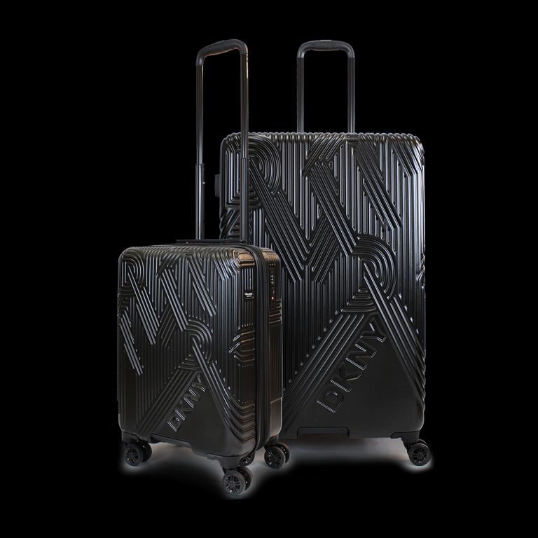 Pack 2 Maletas Donna Karan City Scape S 10kg + L 23kg negra Negro L
