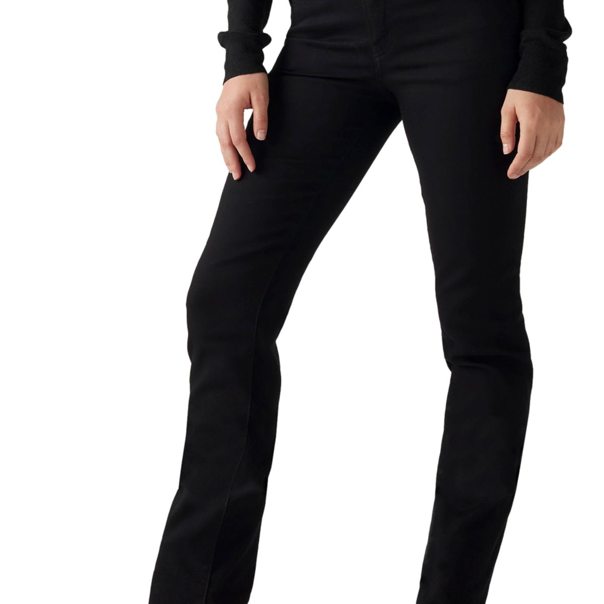 LEVIS - Jeans Mujer 724 High Rise Straight Negro Levis