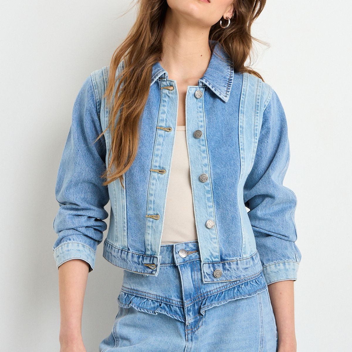 IO - Chaqueta Mujer Celeste Io