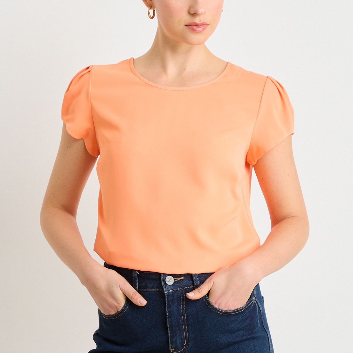 ASH - Blusa Mujer Naranjo Ash