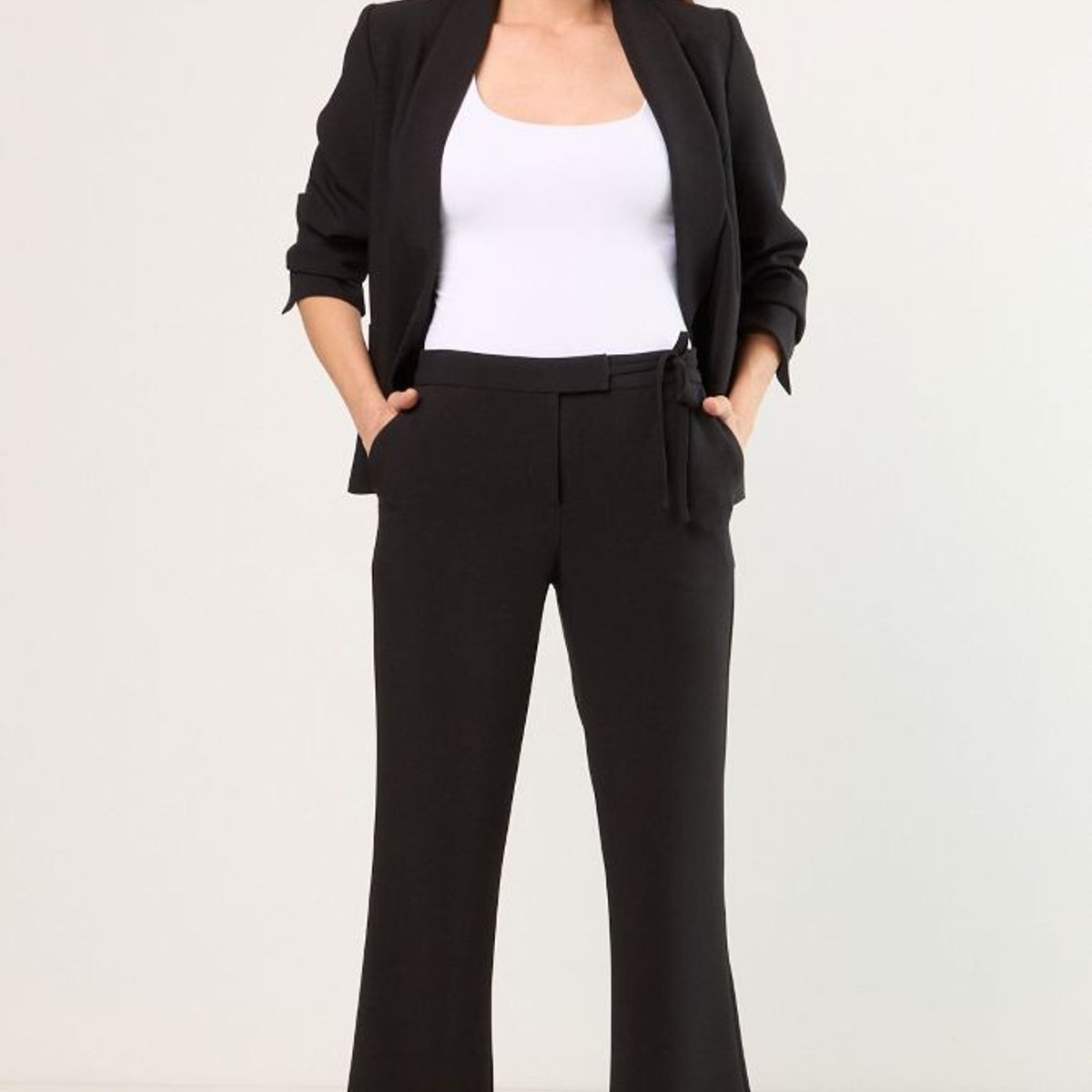 MA GRIFFE - Pantalon Mujer Negro Magriffe