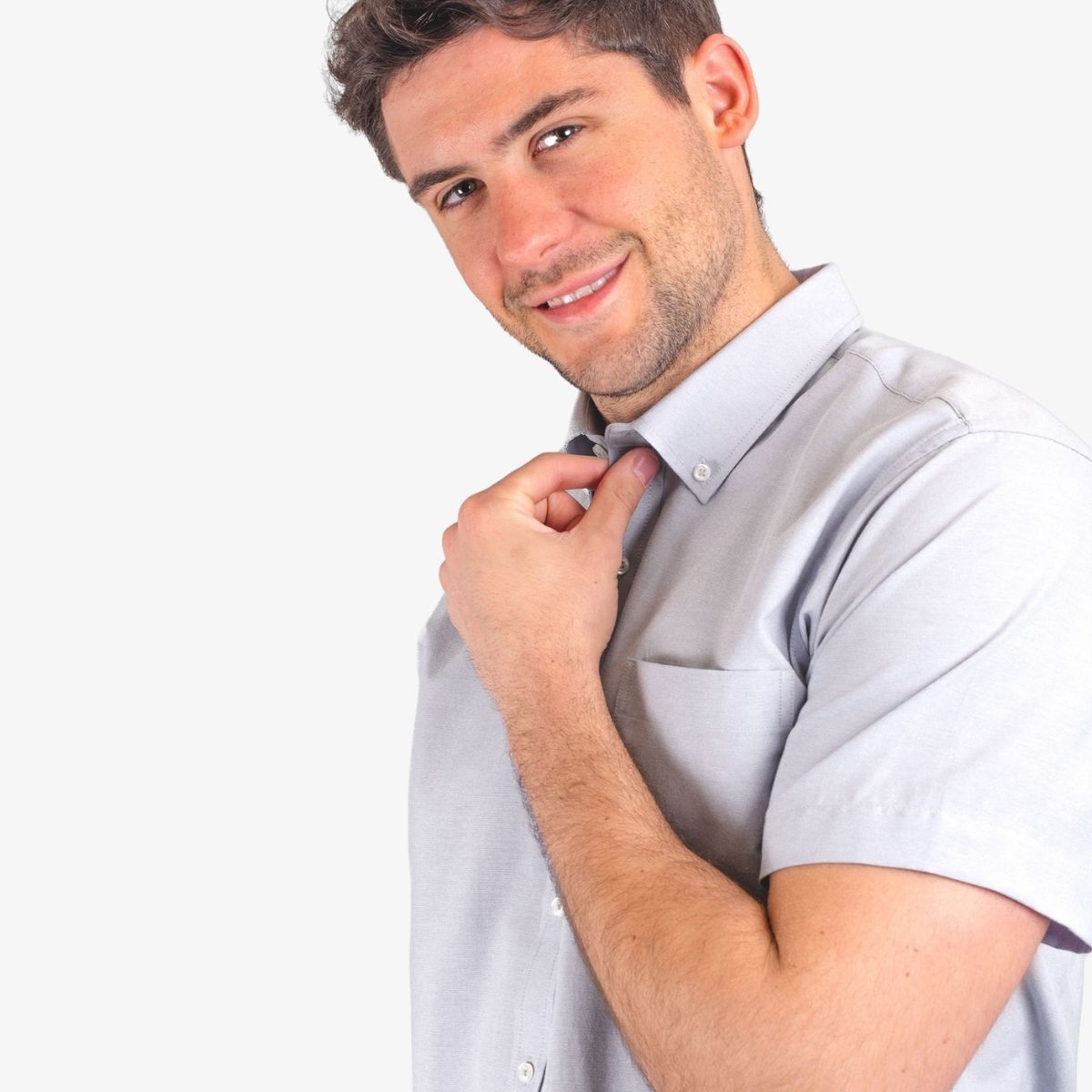 MOSS - Camisa Oxford Manga Corta