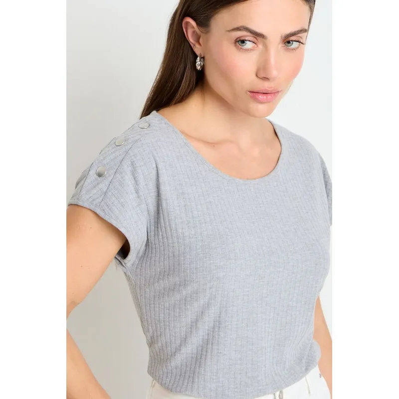 ASH - Polera Mujer Gris Ash