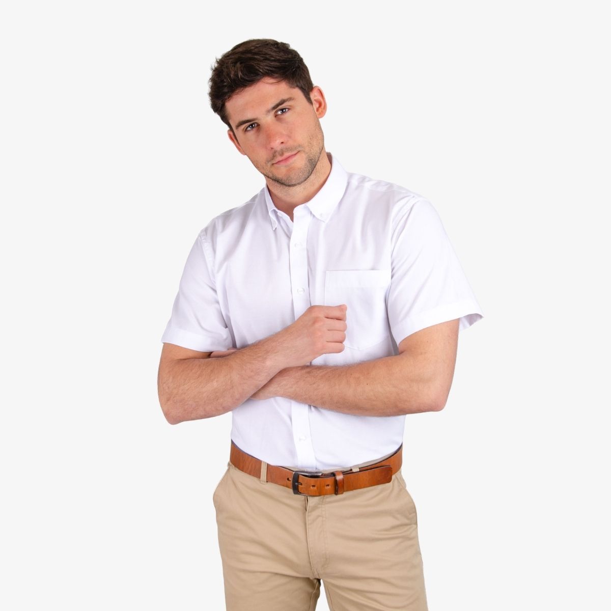 MOSS - Camisa Oxford Manga Corta