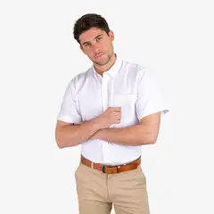 MOSS - Camisa Oxford Manga Corta