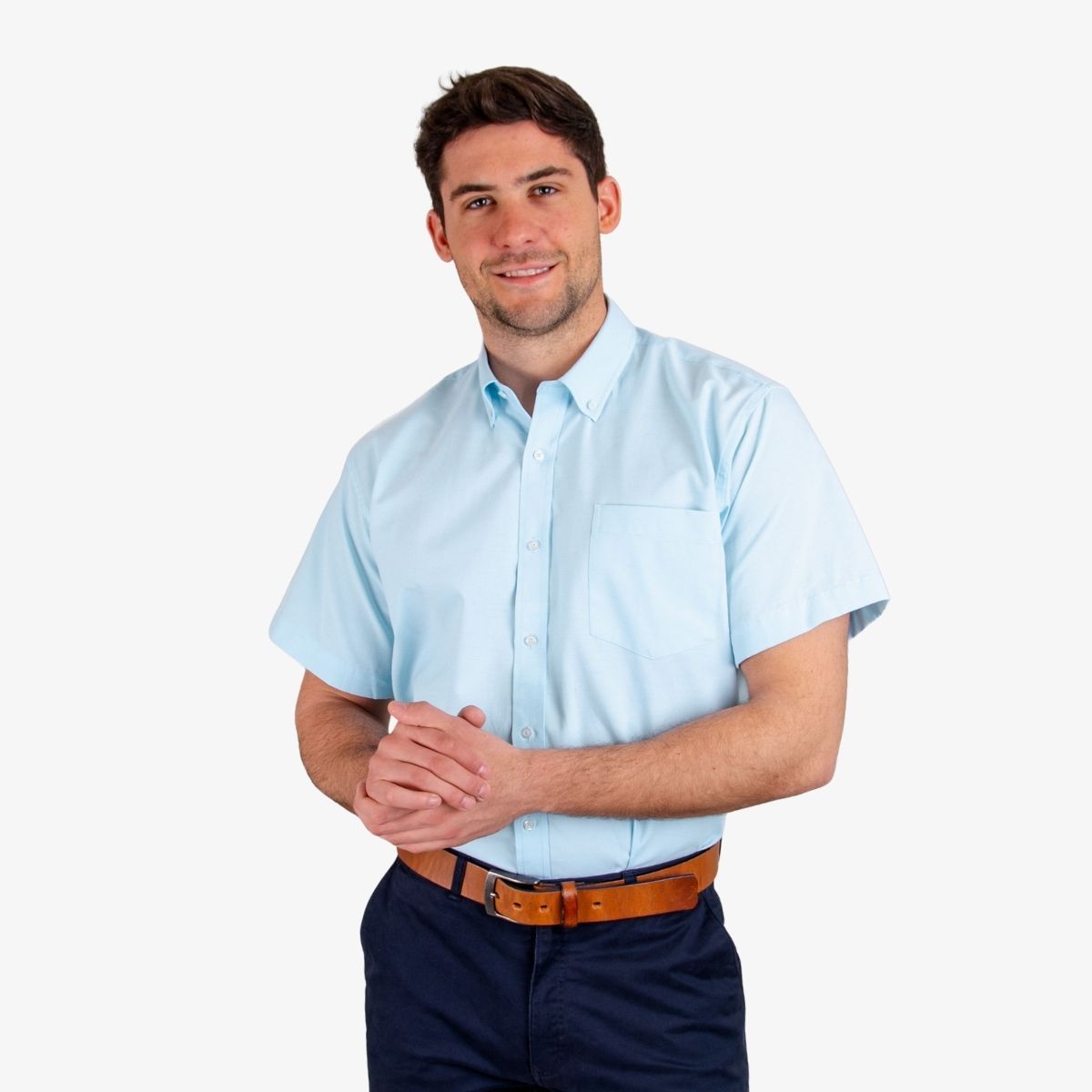 MOSS - Camisa Oxford Manga Corta