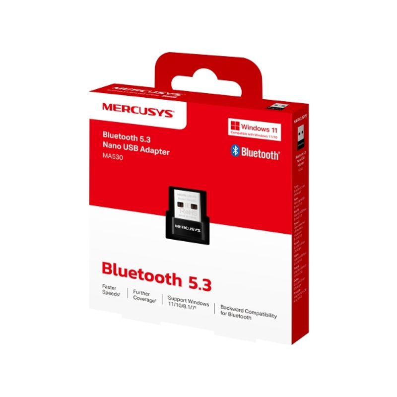 MERCURY - Adaptador USB Bluetooth - Mercusys MA530 - Bluetooth 5.3