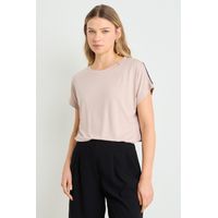 Polera Manga Corta Mujer Café