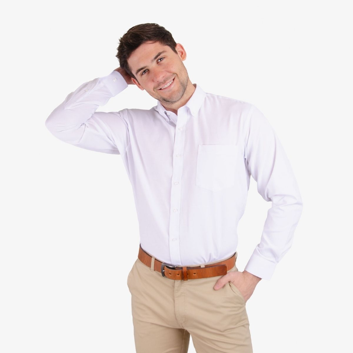 MOSS - Camisa Oxford Manga Larga