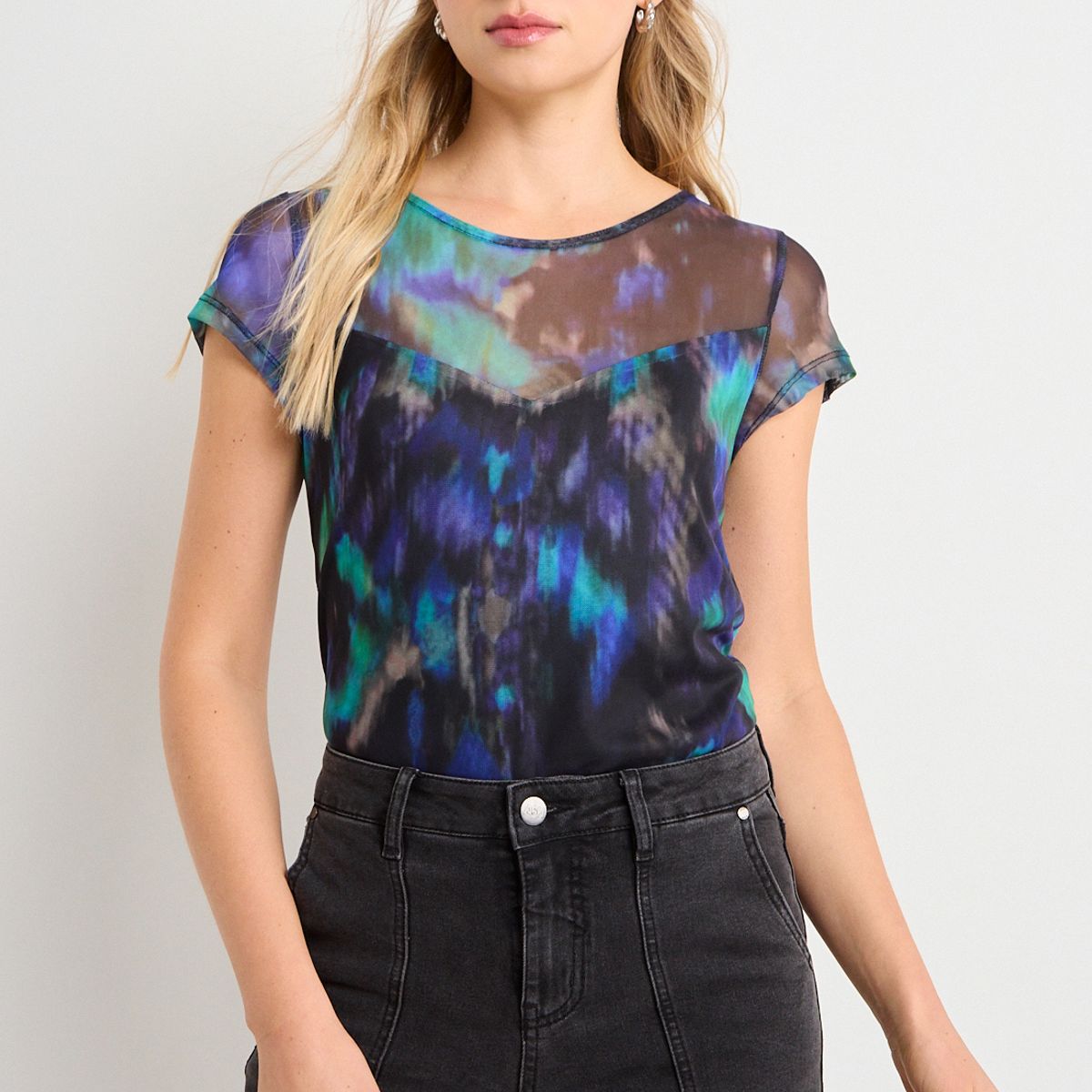 ASH - Polera Mujer Azul Ash