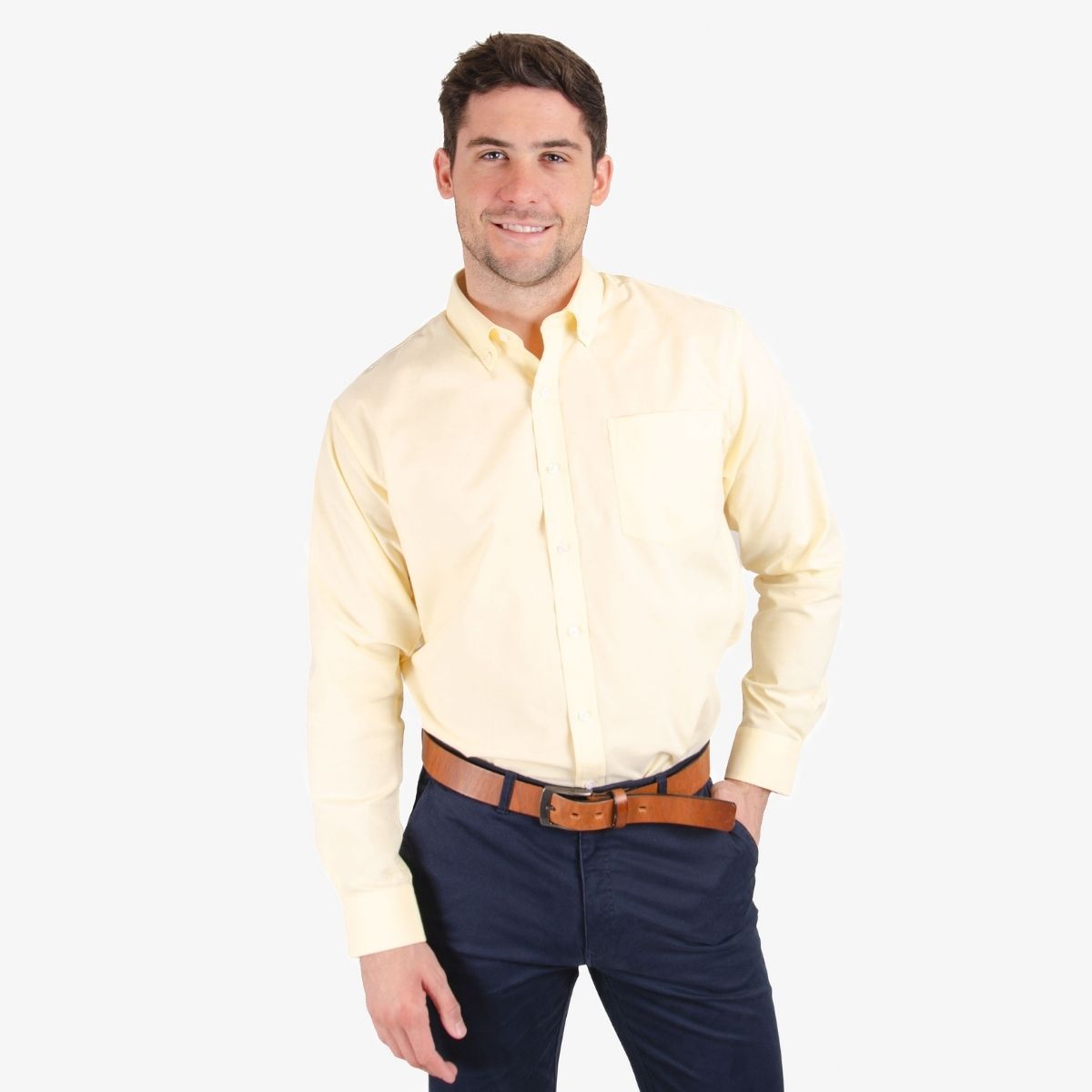 MOSS - Camisa Oxford Manga Larga