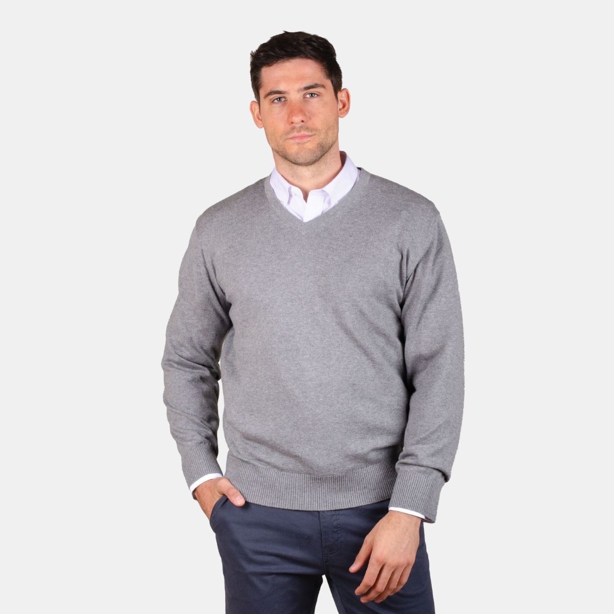 MOSS - Sweater cuello V Clásico