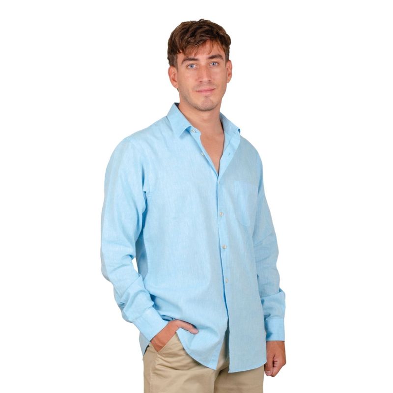 MOSS - Camisa Lino Manga Larga