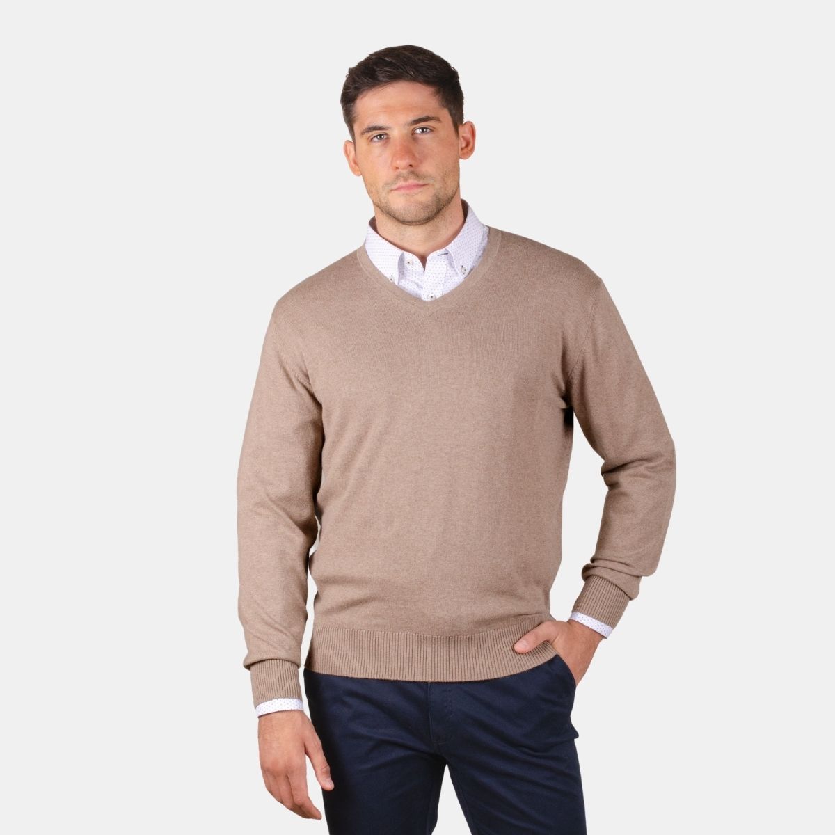 MOSS - Sweater cuello V Clásico