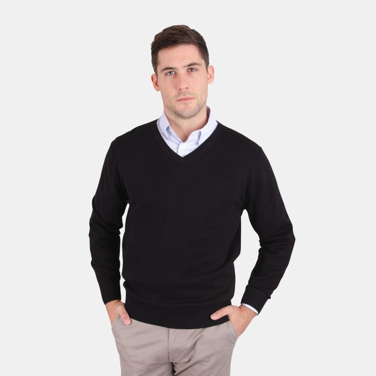 MOSS - Sweater cuello V Clásico