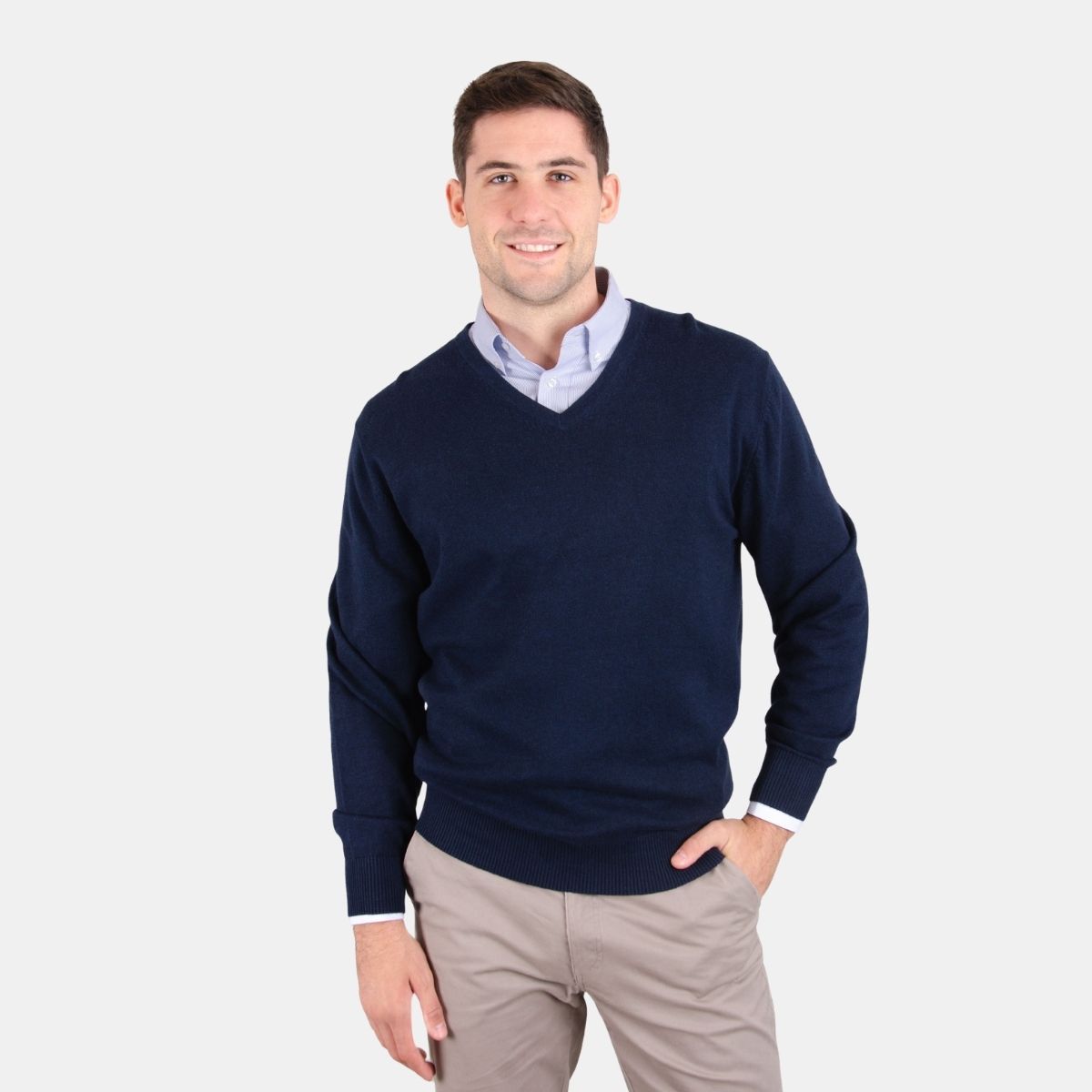 MOSS - Sweater cuello V Clásico